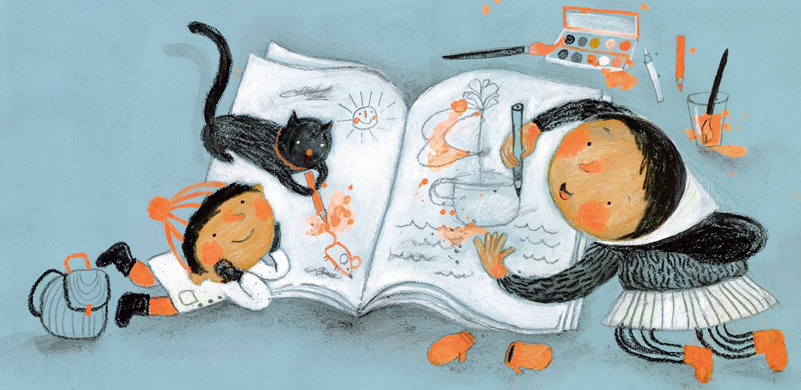 Illustration from Kyo Maclear's Story Boat book