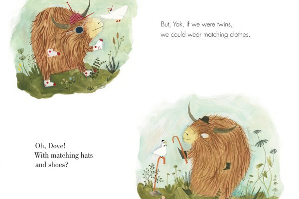 Interior pages from Yak and Dove