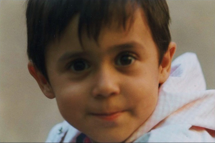 Photo of illustrator Francesca Sanna as a child